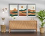 Wallity Cuadro Decorativo Enmarcado MDF (3 Piezas) 38 x 53 cm